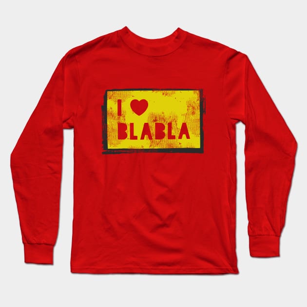 "BLA-BLA-BLA" Long Sleeve T-Shirt by Dmitry_Buldakov